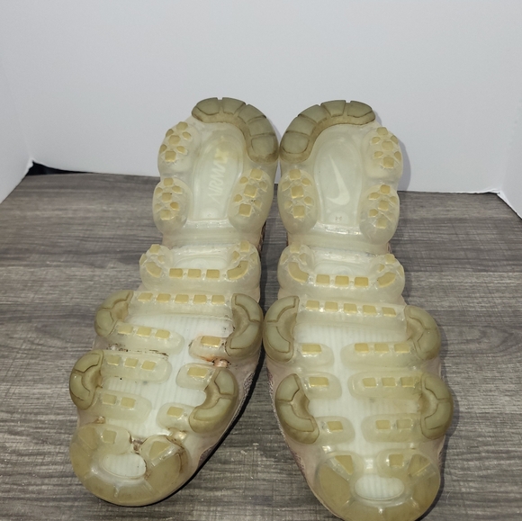 Nike Air VaporMax Flyknit Womens Sz 10 Chrome Sunset Glow Sneakers Running - Picture 8 of 10